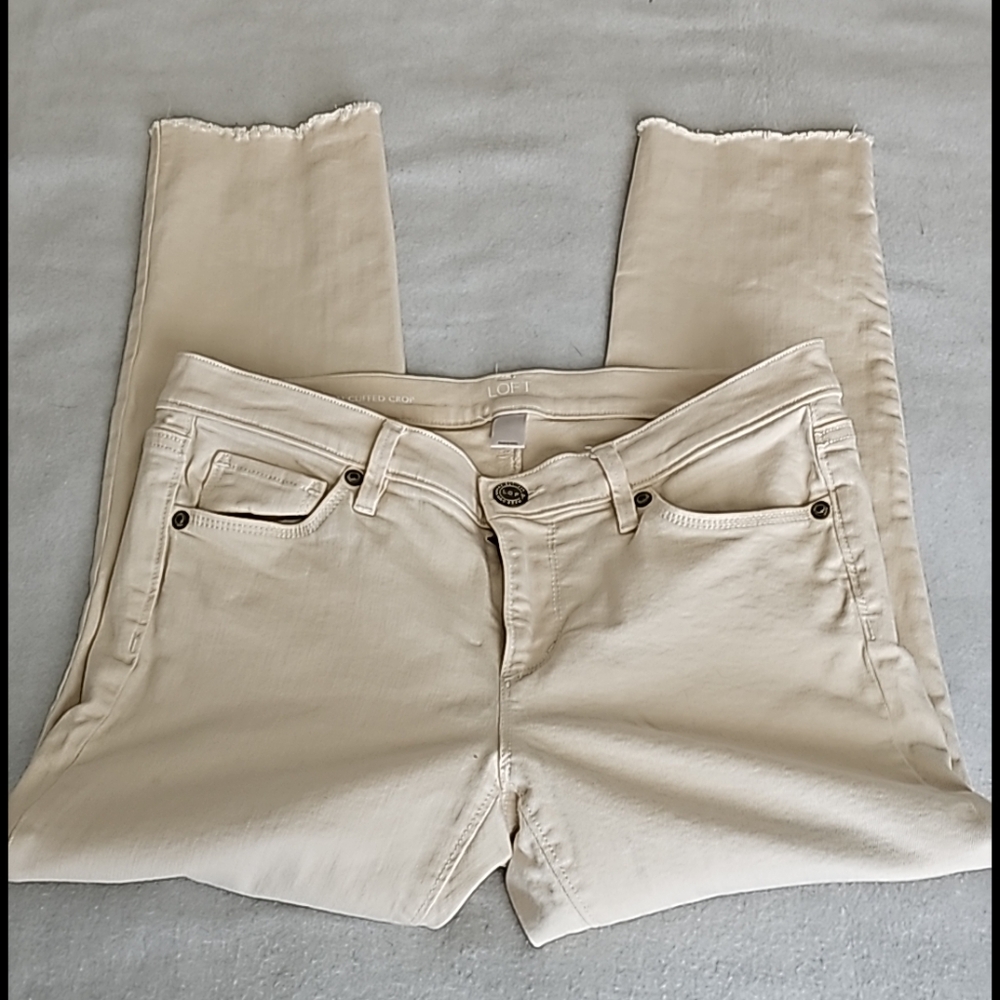 Loft Modern Cuff Crop Pants Size 4P
